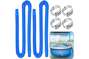OUSINBY Swimming Pool Hose for All Above Ground Pools, 1.25'' Diameter Pool Replacement Hoses Pool Filter Pump Replacement Hose 59'' Long 2 Pack
