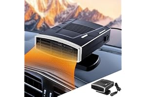 DAZZTIME Chauffage de Voiture,Dégivreur de Voiture,Chauffage pour Voiture,Chauffage et Dégivreur avec Radiateur Soufflant 2 en 1,Chauffage Portable pour Véhicule,Chauffage de Voiture pour l'hiver