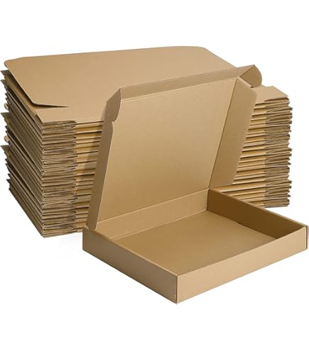 MEG4TEC Pack Of 100 Brown C4 Boxes 12″ X 9″ 4″ Peel & Seal Postal Gift Shipping Box Tear Open Adhesive Strip 30cm 22 5cm 10cm E Commerce Requires No Glue Or Tape Eco Friendly Recyclable 93397
