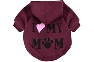 WAKKAL Walaka Vetements Chien Hiver Manteau Chien Petite Taille Chihuahua/Yorkshire/Bouledogue Francais/Shih Tzu Animal De Compagnie Chat Chiot Veste avec Capuche Costume