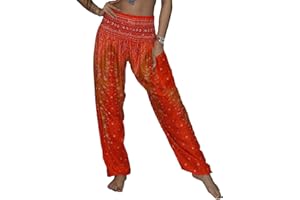 Lofbaz Harem Pants for Women Yoga Boho Hippie Clothing Womens Palazzo Bohemian Pajama Trousers Beach Indian Gypsy Genie Clothes