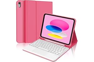 WINCHKING Clavier pour iPad 10 ème - Coque Clavier iPad 10eme Generation, Trackpad Multi-Touch, AZERTY