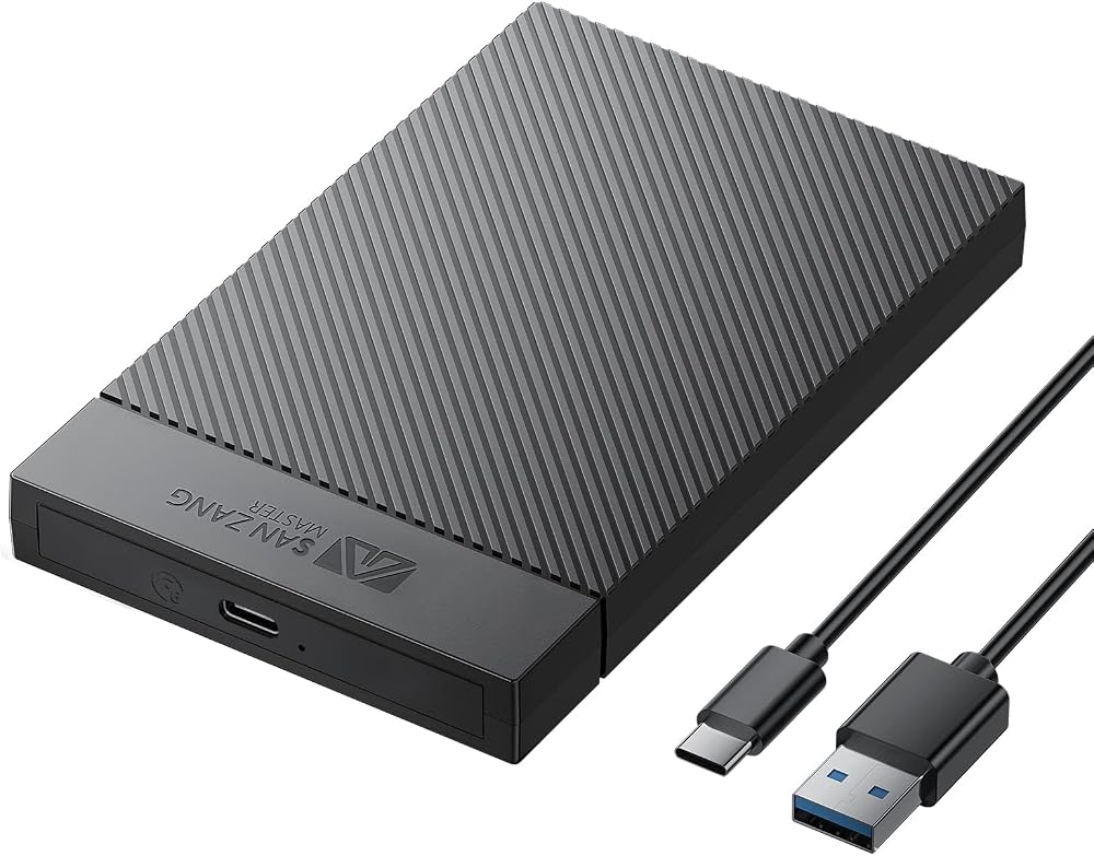 SAN ZANG MASTER 2,5 inç SSD Muhafaza USB'den USB-c'ye Siyah