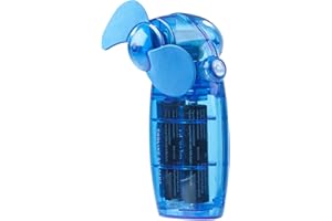 Pearl Ventilatore tascabile: Mini ventilatore portatile e tascabile a batteria, blu (fan batteria caricata, Facciale fan, Ventaglio Funziona a batteria)