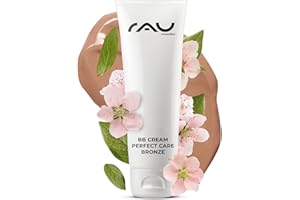 ‎RAU COSMETICS RAU Cosmetics BB Cream Perfect Care Bronze für Trockene, Unreine, Normale Haut 75 ml - Make-Up, Pflege, UV-Schutz - Getönte Tagescreme mit Zink, Vitamin E, Mandelöl, Panthenol & Traubenkernöl