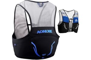 Tyuodna Hydration Vest Pack, 2.5L Running Hydration Backpack, Reflective Lightweight Breathable Hydration Backpack, for Women and Men Cycling Running Climbing Hiking Vest Pack