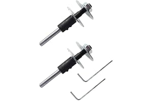 DANULAND Shaft Arbor Extension Motor Arbor Threaded Shaft Adapter for Buffing Grinding Wheels/Fit for Bench Grinder (2 Sets)