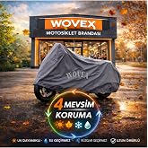 Honda Forza 250 (NSS250) Arka &Ccedil;anta Uyumlu Motosiklet Brandası Su Ge&ccedil;irmez Branda,&Ouml;rt&uuml;,Gri