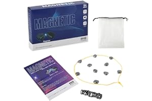 BAFUMIU Zestaw szachów magnetycznych, szachy bojowe z efektem magnetycznym, zabawna gra magnetyczna dla rodzin, magnetyczna gra chess i pedagogiczna gra dla kobiet, akcesoria imprezowe z kamieniami