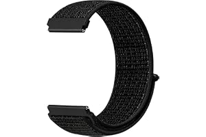 Sundara 18mm 19mm 20mm 22mm sport klockarmband med nylon loop, kompatibelt med Garmin/ID205L/Galaxy/Huawei/Amazfit Watch, uni
