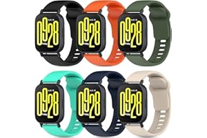BDIG 6 Piezes Correas Compatible con Xiaomi Redmi Watch 5 Active/5 Lite,22mm Coloridos Transpirable Impermeable Suave Silicona Pulsera de Repuesto para Redmi Watch 5 Active/5 Lite