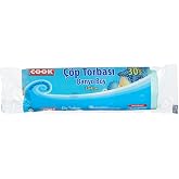 Cook Kokulu &Ccedil;&ouml;p Torbası Banyo Boy (Okyanus) 32 x 42 cm (30 Adet/Rulo)