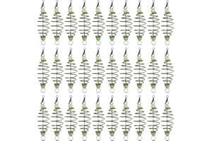 CLISPEED 30Pcs Carp Feeder Bobina in di Attrezzatura Thrower in- Line Method Eli Cage Basket Accessori per Gamberetti Carp Crab Fish L Attrezzatura Carp Fishing
