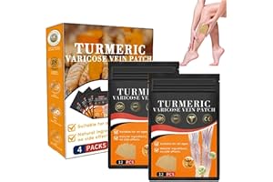 HEYZEIBO Furzero Turmeric Varicose Vein Patch,Turmeric Varicose Vein Patches, Varicose Veins Patch Relief,Varicose Veins Treatment Patch,Naturally Relieves Varicose Veins in Legs and Spiders (2)
