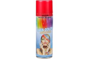 ETREXONLINE Spray Temporal con Color para Cabello - Efecto Vibrante, Fácil Lavado, Apto para Todos los Tipos, Secado Rápido, Ideal para Fiestas y Eventos, 125ml (Color Rojo, 1 unit)
