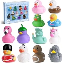 Halinuia – Lot De 25 Canards En Caoutchouc Multicolores – Jouets De Bain Flottants, Décorations, Fêtes Et Cadeaux