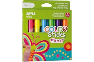 Apli Kids 14404 - Pack de 6 Tubes Gouache Solide - Fluo - 6g