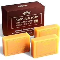 Kurkuma & Kojic Acid Seife – Aufhellende Gesichts- & Körperseife, Gegen Dunkle Flecken, Für Alle Hauttypen
