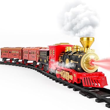 Lot De 4 Mini Trains à Vapeur Rétro – Sans Piles – Jouets à Tirer En ABS – Pour Garçons Et Filles Dès 3 Ans – Jouet Éducatif Et Déco Bureau – Livré Avec Emballage