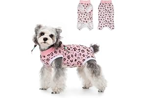 FEimaX Tuta da Recupero per Cani e Gatti Dopo l'Intervento Chirurgico, Body Post Operatorio Cane Femmina Maschio Tutina Post Operatoria per Cani di Piccola Media Taglia