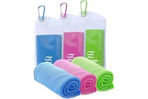 SUKEEN Cooling Towel, Cooling Towels 3 pack, Stay Cool Ice Towel, Cool Towel for Instant Cooling Relief, Cooling Towels for Neck, Cold Towel, Gym Towel Men Women Sweat Towels for Gym Sports Towel