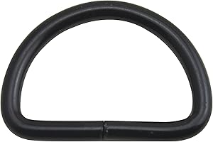 Wuuycoky High Body Black D Rings Buckles D-ring Non-welded For Webbing Strappin 1" / 1.25" / 1.5" Optional