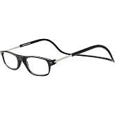 TBOC Reading Glasses Presbyopia Tired View &ndash; Black Frame Graduated +1.50 Diopters Men Women Adjustable Magnetic Folding Lense
