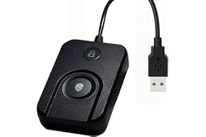 CISSIYOG Usb-Fingerabdruckleser,Fingerabdruckleser FüR Computer-FingerabdruckschlüSsel, Mit VerläNgerungskabel (1.5m),Kompatibel Mit Windows10/11,Mehrere FingerabdrüCke Und Mehrere Konten (Max10),Passwortfrei