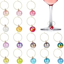 Kit De Fabrication De Breloques à Vin Personnalisées - 50 Breloques Lettres + 1000 Perles Acrylique + 100 Marqueurs En Acier Inoxydable - Idéal Pour Fêtes, Mariages, Cadeaux DIY - 6