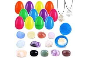 Pianocean Ostereier Gefüllt, 12 Stück Vorgefüllte Ostereier, Plastik Ostereier Zum Befüllen Edelsteine, Ostereier Gefüllt mit Spielzeug für Ostern Geschenke Kinder, Osterkörbe Gefüllt Ostern Party