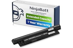 NinjaBatt Battery for Dell MR90Y XCMRD Inspiron 3521 15-3521 15R-5537 15-3531 15R-5521 15-3537 15-3542 17-3721 17R-5721 3531 5421 Latitude 3440 3540 312-1387 4DMNG V8VNT FW1MN - 6 Cells/4400mAh