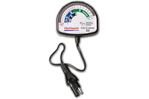 OptiMate 507840 TecMate Tester TS126N, Charge Status Tester, All 12V Lead Acid & 12.8V/13.2V Lithium Batteries, Black