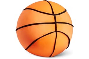 Amazon Basics Baloncesto Peluche Almohada, Juguete Cojín Estilo Deportivo para Cama o Sofá, Decoración Habitación Infantil, Naranja