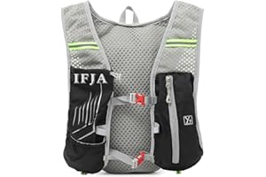 “Ifja Ultra-Light Running Hydration Vest for Men and Women Stay Hydrated with Our Innovative Hydration System and Reflective Design Perfect Hydration Backpack and Running Bag (2L Bladder)