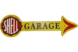 AB TOOLS Shell carburante freccia Ghisa segno parete delnegozio benzina officina