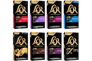 L'OR Espresso Surtido de Cápsulas de Café 8 sabores | Intensidades 6 a 11 | 80 Cápsulas Compatibles Nespresso (R)
