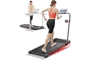 ‎TOPUTURE Laufband für Zuhause mit Neigung, 4 IN 1 Walking Pad, 12km/h Klappbar Laufband mit Steigung, 2.5HP Under Desk Schreibtisch Treadmill für Zuhause & Büro, Stummschalttaste