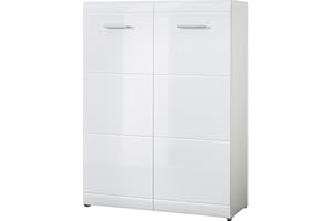 ‎GERMANIA DIE MÖBELMACHER Germania DIE MÖBELMACHER 3524-84 Schuhschrank, Weiß, 90 x 120 x 36 cm