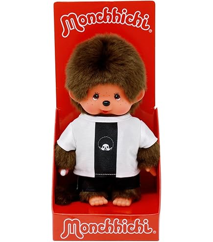 Sekiguchi 242467 - Originele Monchhichi meisje kersenbloesem als sleutelhanger, ca. 10 cm grote hanger van roze pluche voor rugzakken, tassen en etuis