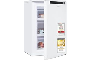 Exquisit Gefrierschrank, 4-Sterne-Gefrieren, Energieklasse C, 87 Liter, Gefrierschrank klein, kompakt, Tiefkühlschrank, 55 cm breit, GS581-040C weiss