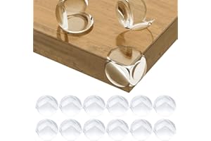 BillyBath Eckenschutz für Babys – Eckenschutz für Möbel Sicherheit Kinder für Büro, Wiege, Kamin, Tisch, Ecken & Kanten + ohne Gefahr, rund, 12 Stück, Durchsichtig