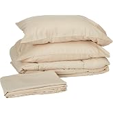Sweet Home Collection 7 Par&ccedil;a Yorgan Seti &Ccedil;anta D&uuml;z Renk T&uuml;m Sezon Yumuşak Aşağı Alternatif Battaniye ve L&uuml;ks Mikrofiber Yata