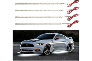 YM E-Bright 30CM 5050 12-SMD DC12V 4 Pezzi Impermeabile LED Striscia Luce, per Auto Interior & Esterno Decorazione DRL Giorno Luce di Esecuzione