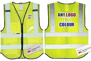UNIGIFT Salzmann - Gilet di sicurezza ad alta visibilità, 3 m, colore: Giallo