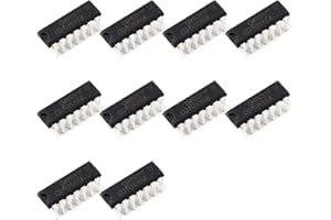 Bridgold 10pcs CD40106BE CD40106 40106 CMOS Hex Schmitt-Trigger Inverters 3V to 15V,DIP-14