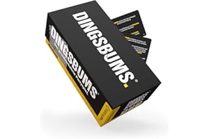 DENKRIESEN - PARTYFIEBER - DINGSBUMS Grundverkehrtes Partyspiel | 336 Karten - 900 lustige Sätze | Familienspiel | Partyspiel | Geschenkidee | Ostergeschenk | Für Jung & Alt | Spaß garantiert!