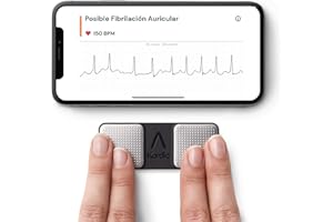 ALIVECOR KardiaMobile Electrocardiografo personal de 1 derivación - Registre ECG en casa - Detecta fibrilación auricular - Resultados en 30 segundos - Funciona con la mayoría de los smartphones