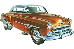 AMT, Kit 2 in 1 con modellino in scala 1:25 di Chevrolet Bel Air del 1951, deluxe edition, retrò, livello di abilità 2