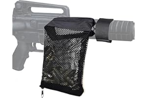 ‎REAWOW REAWOW Brass Catcher,Messing Shell Catcher, Messingschalenfänger Messing Hülsenfänger,Nylon Mesh Hülsenfangsack mit Reißverschluss,Hülsenfangsack AR 15 Catcher für Jagd Schießen