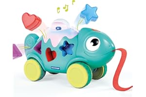 Ravensburger Play+ 4-in-1 Chameleon Colour & Shape Sorter for 1 year old - Baby Toy - Toys for 1 Year Old - Toddler Toys - Baby Sensory Toys